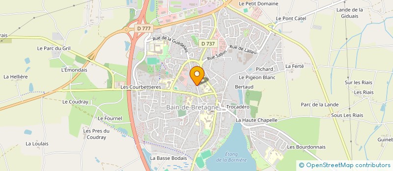 localisation de l'entreprise MADAME STEPHANIE HOULLIER  BAIN-DE-BRETAGNE