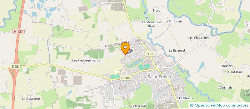 localisation de l'entreprise MADAME STEPHANIE HUCAULT à SAINT-ERBLON