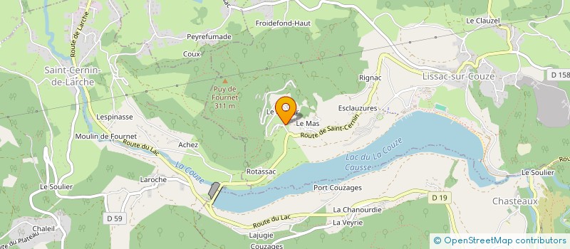 localisation de l'entreprise MADAME STEPHANIE HY  LISSAC-SUR-COUZE