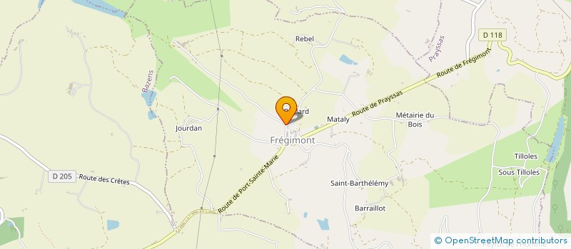 localisation de l'entreprise MADAME STEPHANIE JANSSEN  FREGIMONT