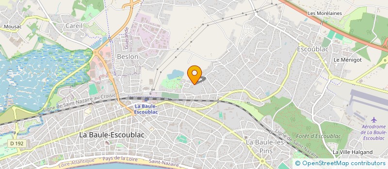 localisation de l'entreprise MADAME STEPHANIE JAUFFRINEAU à LA BAULE-ESCOUBLAC