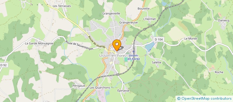 localisation de l'entreprise MADAME STEPHANIE JAVELLE  USSON-EN-FOREZ