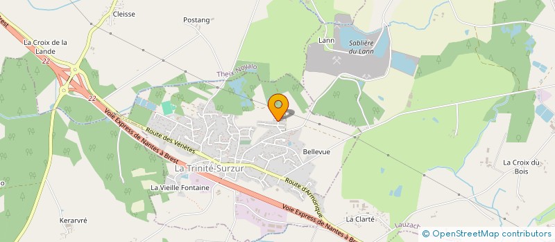 localisation de l'entreprise MADAME STEPHANIE JEANNE DIT FOUQUE  LA TRINITE-SURZUR