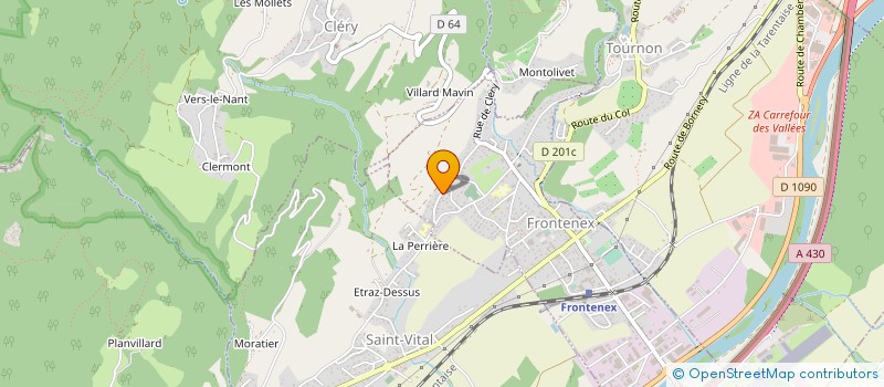 localisation de l'entreprise MADAME STEPHANIE JOUVEL TRIOLLET  FRONTENEX