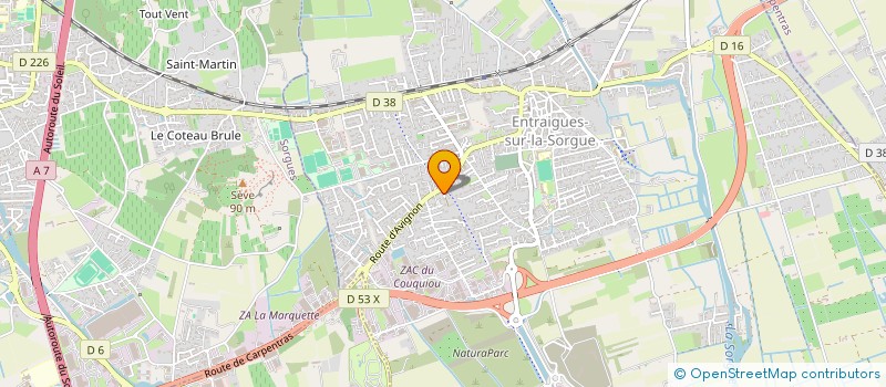 localisation de l'entreprise MADAME STEPHANIE JUAN  ENTRAIGUES-SUR-LA-SORGUE