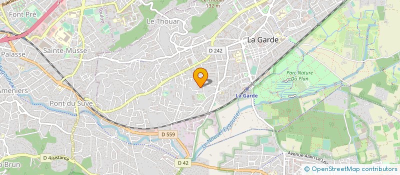 localisation de l'entreprise MADAME STEPHANIE JULIEN  LE PRADET