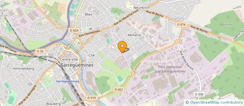 localisation de l'entreprise MADAME STEPHANIE JUNG  SARREGUEMINES