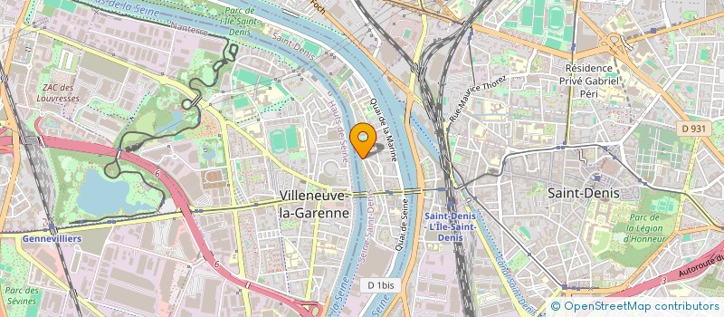 localisation de l'entreprise MADAME STEPHANIE KALMANOVITCH  L'ILE-SAINT-DENIS