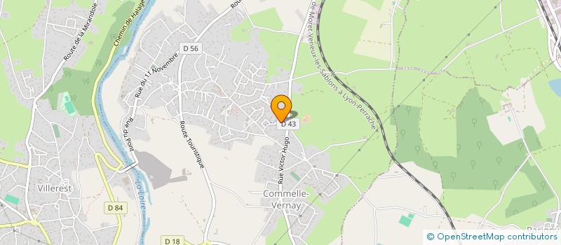 localisation de l'entreprise MADAME STEPHANIE LABROSSE  COMMELLE-VERNAY