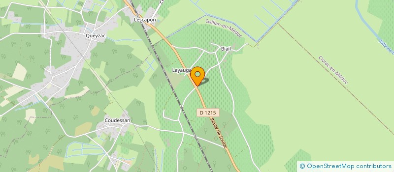 localisation de l'entreprise MADAME STEPHANIE LACROUTS  GAILLAN-EN-MEDOC