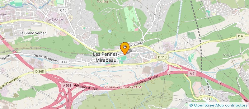localisation de l'entreprise MADAME STEPHANIE LAFON à LES PENNES-MIRABEAU