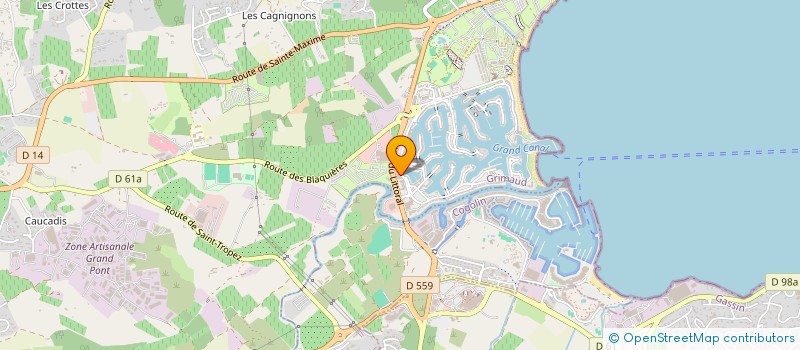 localisation de l'entreprise MADAME STEPHANIE LAGET  GRIMAUD