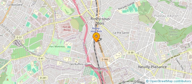 localisation de l'entreprise MADAME STEPHANIE LAINE  CLICHY-SOUS-BOIS