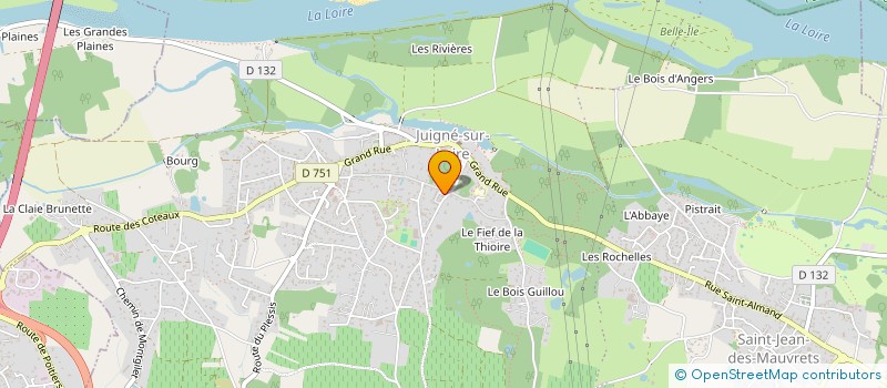 localisation de l'entreprise MADAME STEPHANIE LALLAURET à LES GARENNES SUR LOIRE