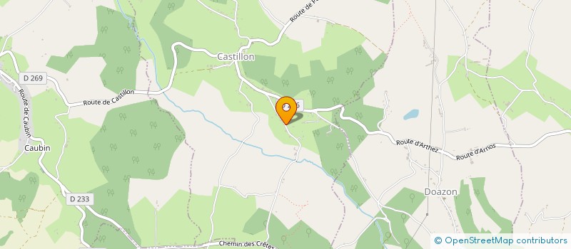 localisation de l'entreprise MADAME STEPHANIE LAMARCHE  CASTILLON (CANTON D'ARTHEZ-DE-BEARN)