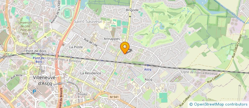 localisation de l'entreprise MADAME STEPHANIE LAMOURETTE  VILLENEUVE-D'ASCQ