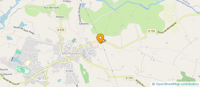 localisation de l'entreprise MADAME STEPHANIE LAMOUREUX  MONFLANQUIN