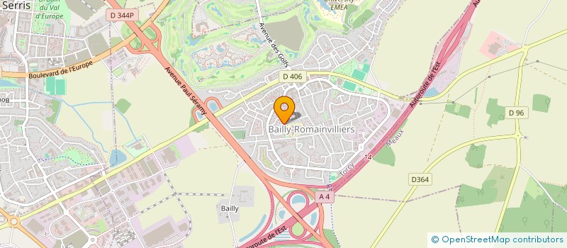 localisation de l'entreprise MADAME STEPHANIE LANOIZELEE  BAILLY-ROMAINVILLIERS