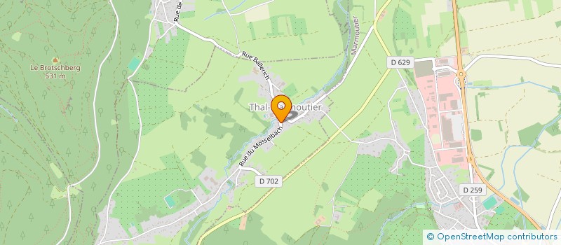 localisation de l'entreprise MADAME STEPHANIE LARA  THAL-MARMOUTIER