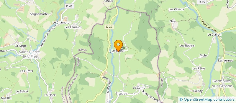 localisation de l'entreprise MADAME STEPHANIE LATOUR  DEUX-GROSNES