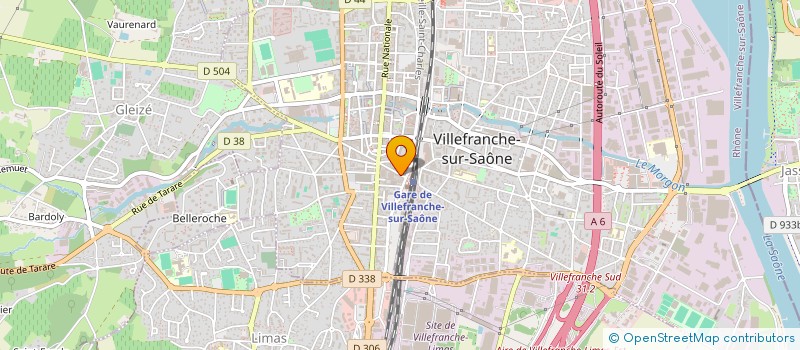 localisation de l'entreprise MADAME STEPHANIE LAURENT  VILLEFRANCHE-SUR-SAONE