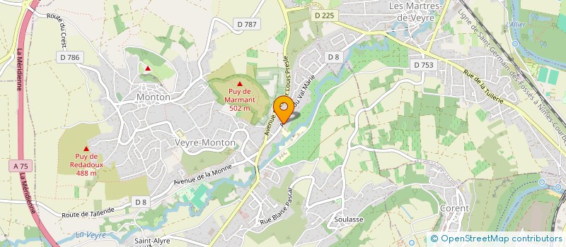 localisation de l'entreprise MADAME STEPHANIE LAVILLE  VEYRE-MONTON