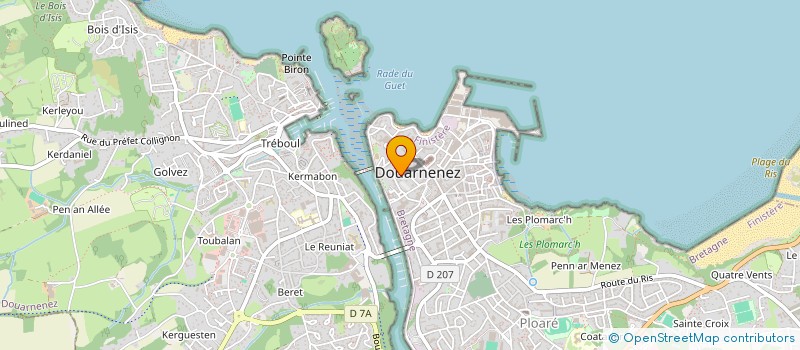 localisation de l'entreprise MADAME STEPHANIE LE BRUN  DOUARNENEZ