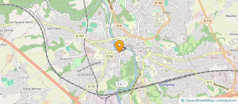 localisation de l'entreprise MADAME STEPHANIE LE COZ  GUINGAMP