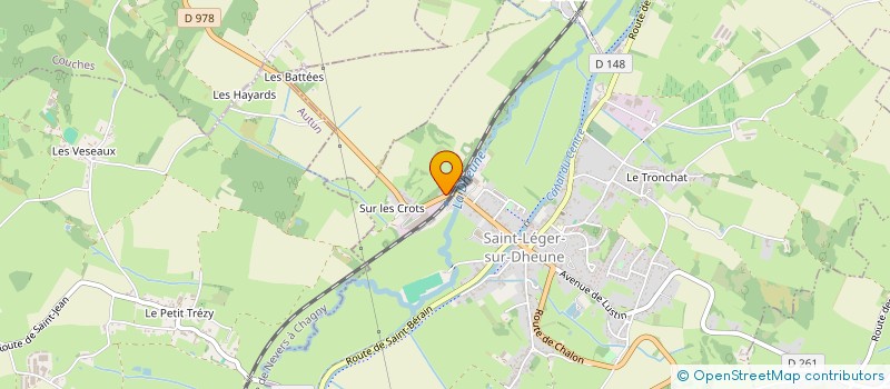 localisation de l'entreprise MADAME STEPHANIE LE DAIN  SAINT-LEGER-SUR-DHEUNE