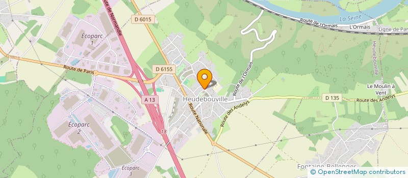 localisation de l'entreprise MADAME STEPHANIE LE GARREC  HEUDEBOUVILLE