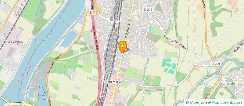 localisation de l'entreprise MADAME STEPHANIE LE GOFF  PORTES-LES-VALENCE