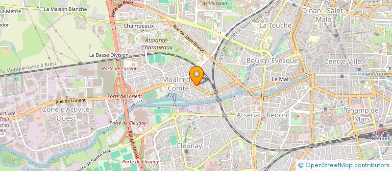 localisation de l'entreprise MADAME STEPHANIE LEBRETON à RENNES