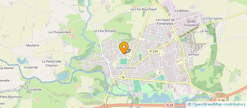 localisation de l'entreprise MADAME STEPHANIE LEBRETON  MORDELLES