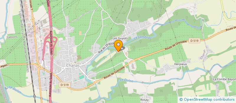 localisation de l'entreprise MADAME STEPHANIE LECARPENTIER  CHANAS