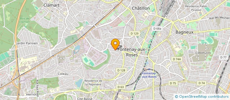 localisation de l'entreprise MADAME STEPHANIE LECLERC  FONTENAY AUX ROSES