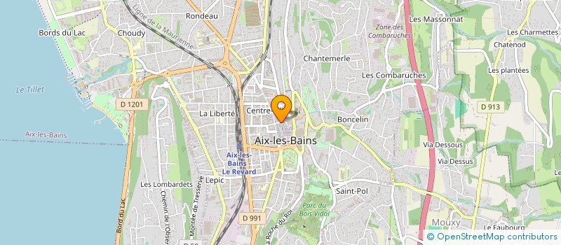 localisation de l'entreprise MADAME STEPHANIE LECLUSE à AIX-LES-BAINS