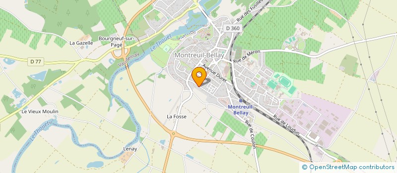 localisation de l'entreprise MADAME STEPHANIE LECUYER  MONTREUIL-BELLAY