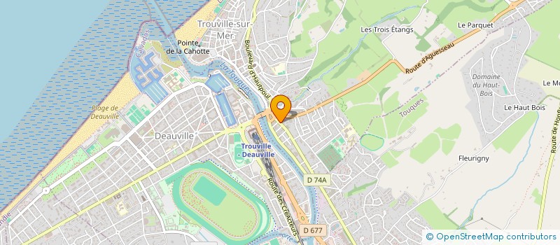 localisation de l'entreprise MADAME STEPHANIE LEDOUX  TROUVILLE-SUR-MER