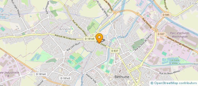 localisation de l'entreprise MADAME STEPHANIE LEFEBVRE à BETHUNE