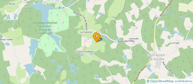 localisation de l'entreprise MADAME STEPHANIE LEFEVRE  SAINT-ANDRE-DE-DOUBLE