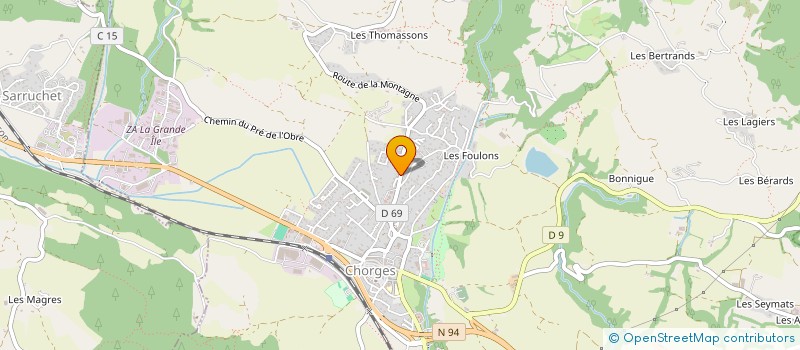 localisation de l'entreprise MADAME STEPHANIE LEGRAND  CHORGES