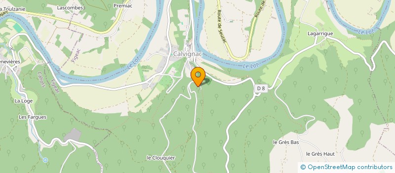 localisation de l'entreprise MADAME STEPHANIE LEILA EVEL TAMBORERO  CALVIGNAC