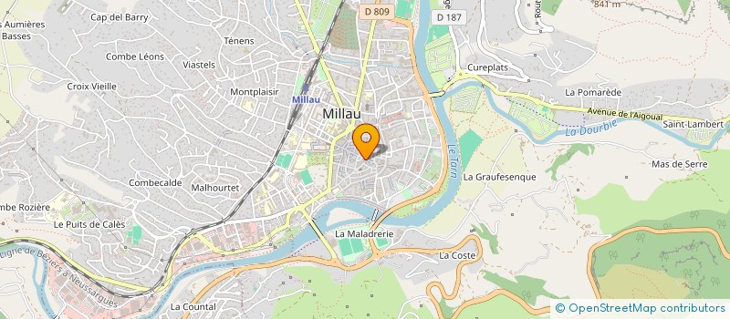 localisation de l'entreprise MADAME STEPHANIE LELIEVRE  MILLAU