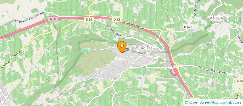 localisation de l'entreprise MADAME STEPHANIE LEMETTAIS  LA CADIERE-D'AZUR