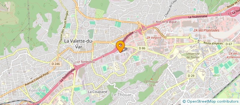 localisation de l'entreprise MADAME STEPHANIE LENDORMY  LA VALETTE-DU-VAR