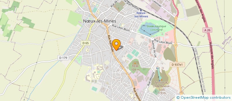 localisation de l'entreprise MADAME STEPHANIE LENGAGNE  NOEUX LES MINES