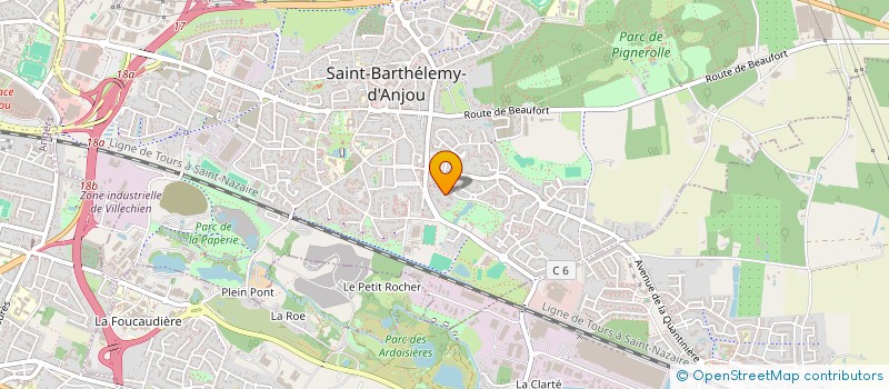 localisation de l'entreprise MADAME STEPHANIE LEROY à SAINT-BARTHELEMY-D'ANJOU