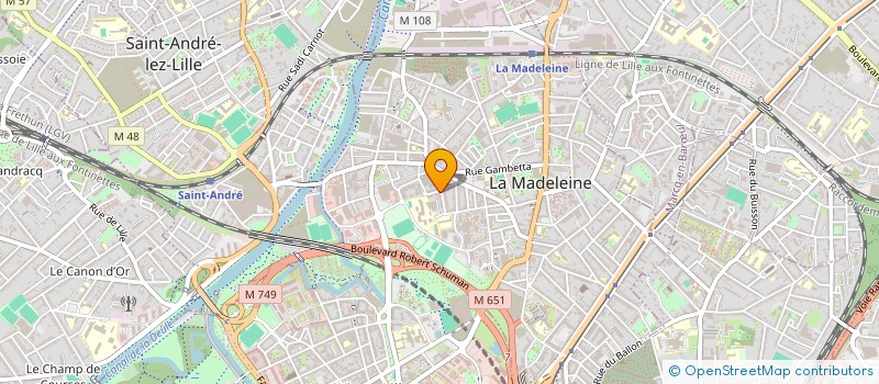 localisation de l'entreprise MADAME STEPHANIE LESSART à LA MADELEINE