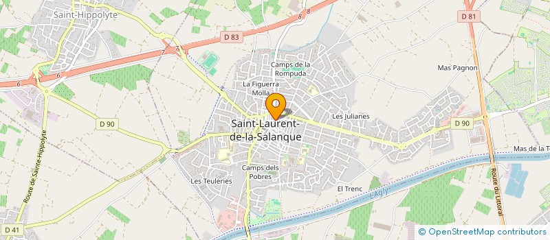 localisation de l'entreprise MADAME STEPHANIE LETELLIER à SAINT-LAURENT-DE-LA-SALANQUE