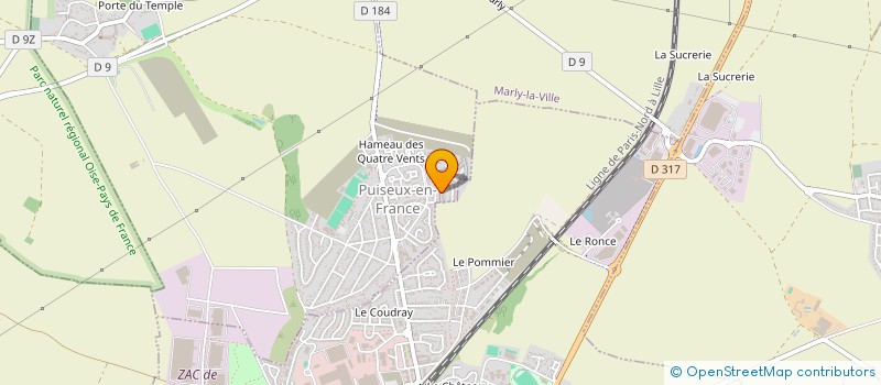 localisation de l'entreprise MADAME STEPHANIE LIOT  PUISEUX-EN-FRANCE